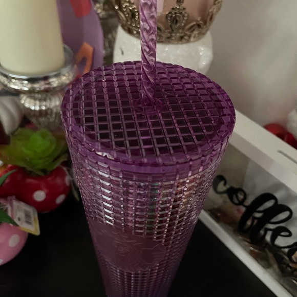 Starbucks Berry Purple Grid Ombre Tumbler - Picture 3 of 4
